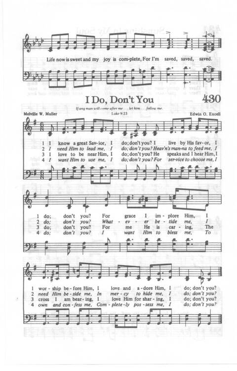 Yes, Lord!: Church of God in Christ hymnal page 461
