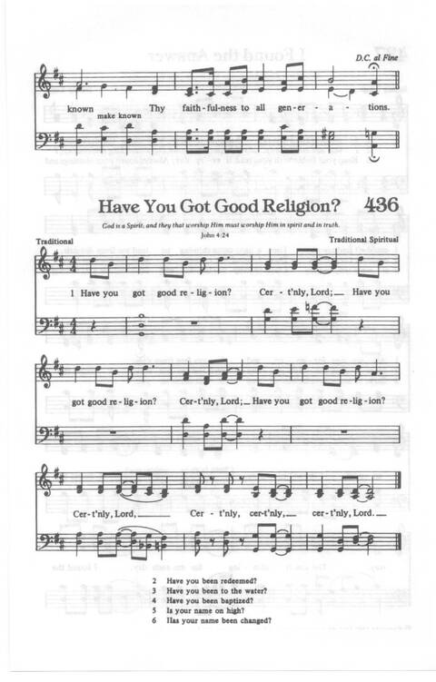 Yes, Lord!: Church of God in Christ hymnal page 467