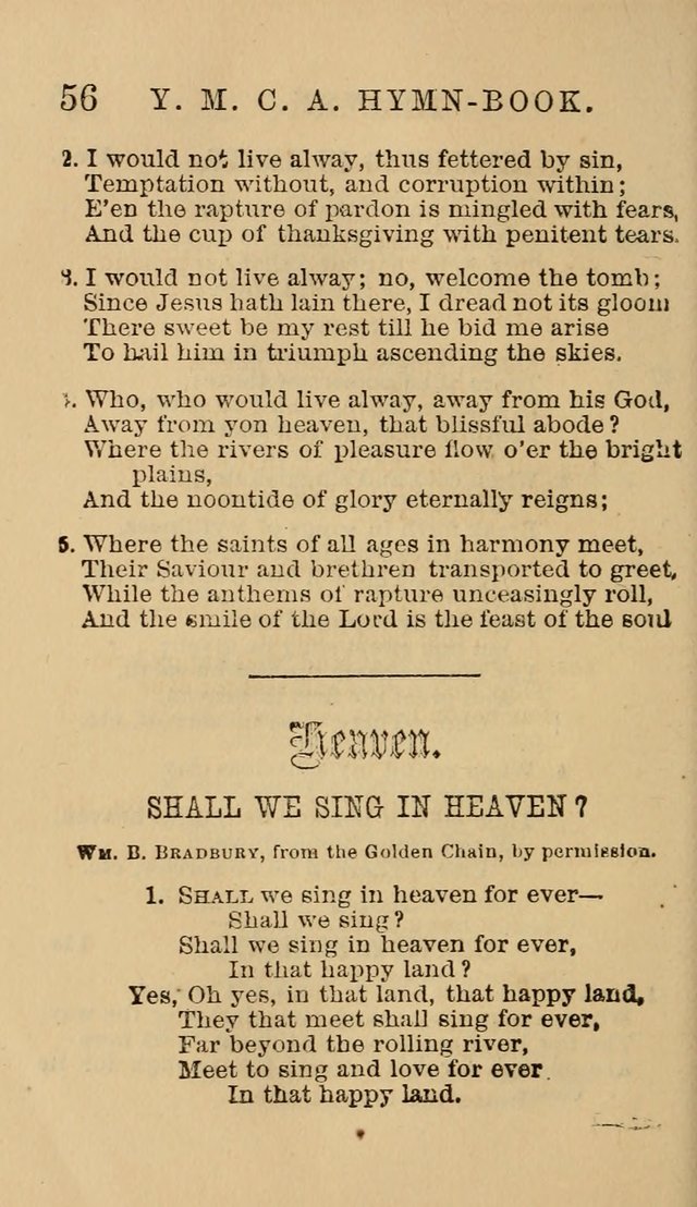 The Y. M. Christian Association Hymn-Book, with Tunes. page 56