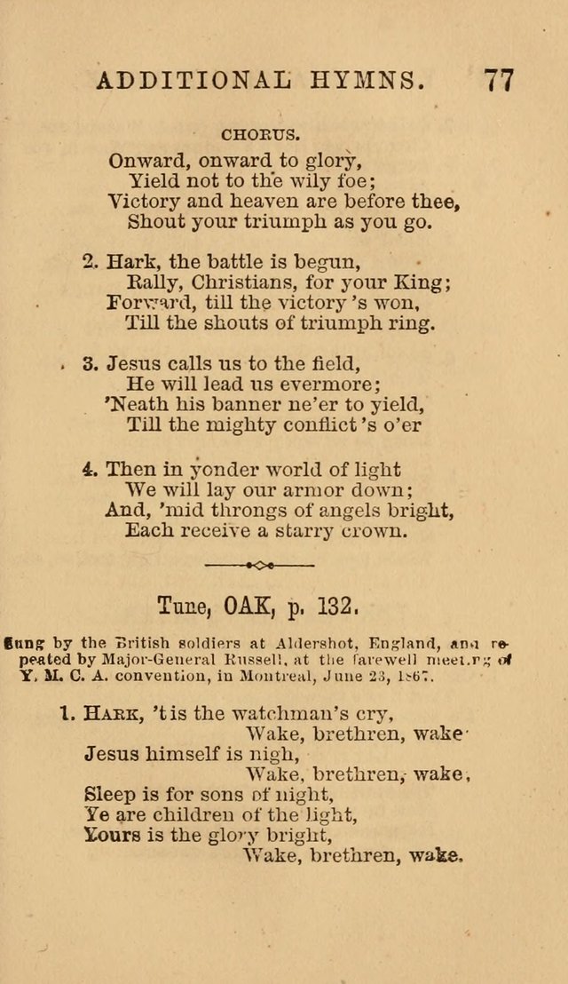 The Y. M. Christian Association Hymn-Book, with Tunes. page 77
