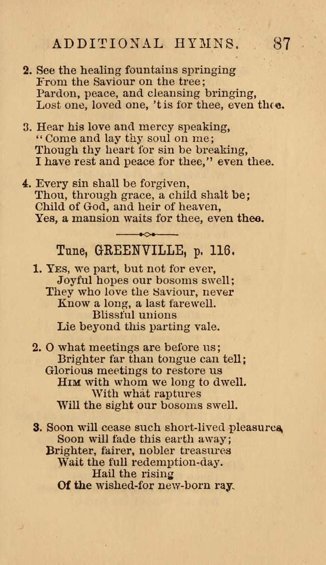 The Y. M. Christian Association Hymn-Book, with Tunes. page 87