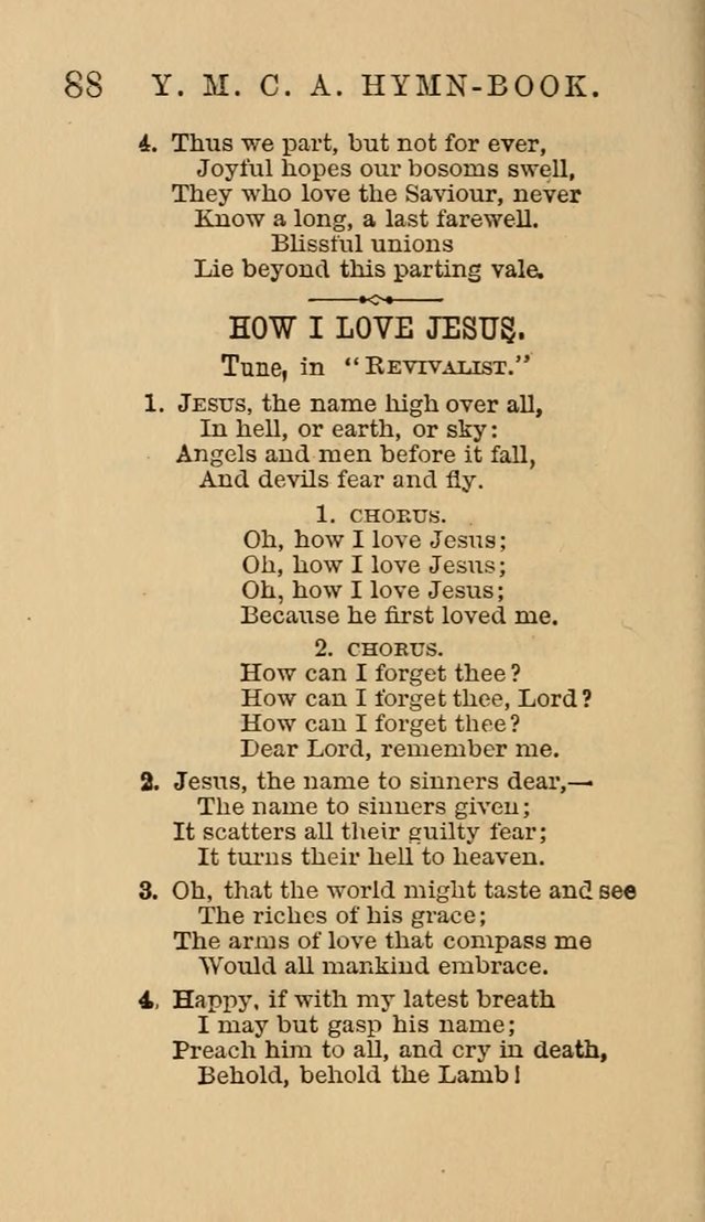 The Y. M. Christian Association Hymn-Book, with Tunes. page 88