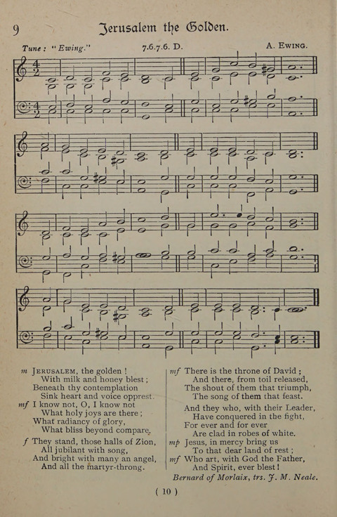 The Y.M.C.A. Hymnal: specially compiled for the use of men page 10