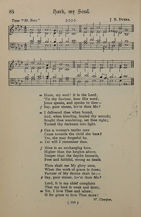The Y.M.C.A. Hymnal: specially compiled for the use of men page 104