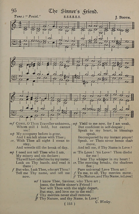The Y.M.C.A. Hymnal: specially compiled for the use of men page 115