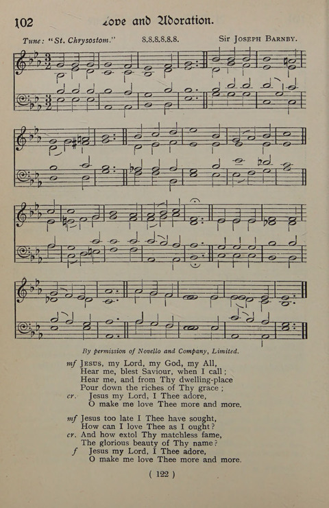 The Y.M.C.A. Hymnal: specially compiled for the use of men page 122