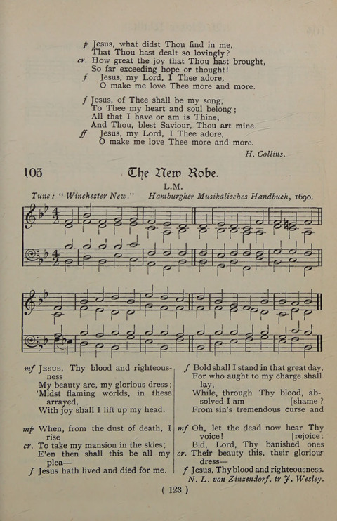 The Y.M.C.A. Hymnal: specially compiled for the use of men page 123