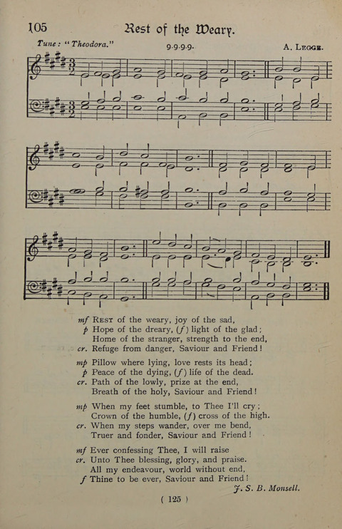 The Y.M.C.A. Hymnal: specially compiled for the use of men page 125
