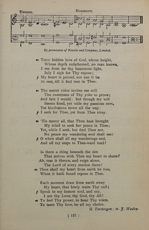 The Y.M.C.A. Hymnal: specially compiled for the use of men page 127