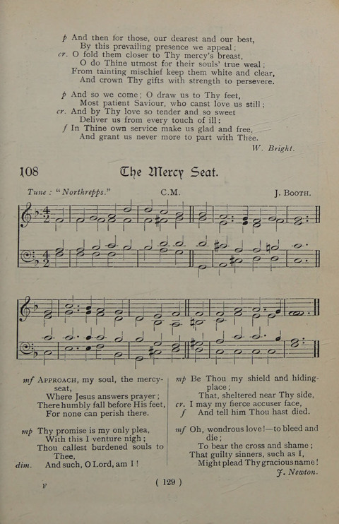 The Y.M.C.A. Hymnal: specially compiled for the use of men page 129