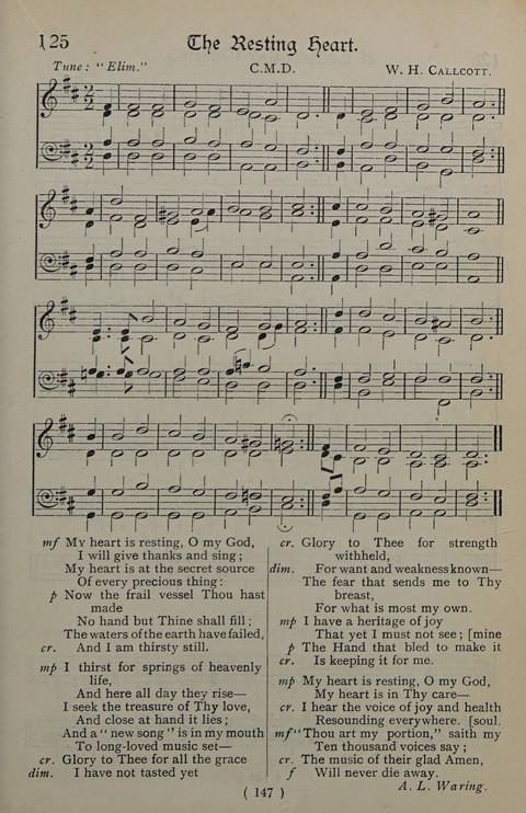 The Y.M.C.A. Hymnal: specially compiled for the use of men page 147