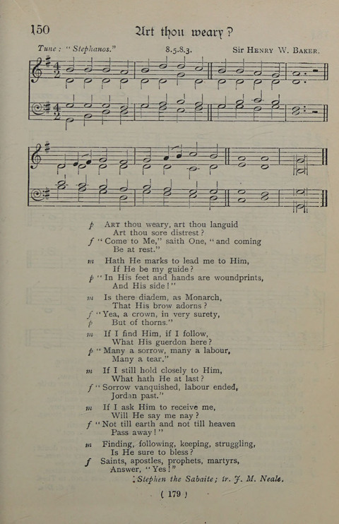 The Y.M.C.A. Hymnal: specially compiled for the use of men page 179