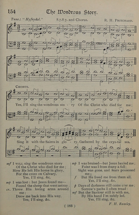 The Y.M.C.A. Hymnal: specially compiled for the use of men page 183