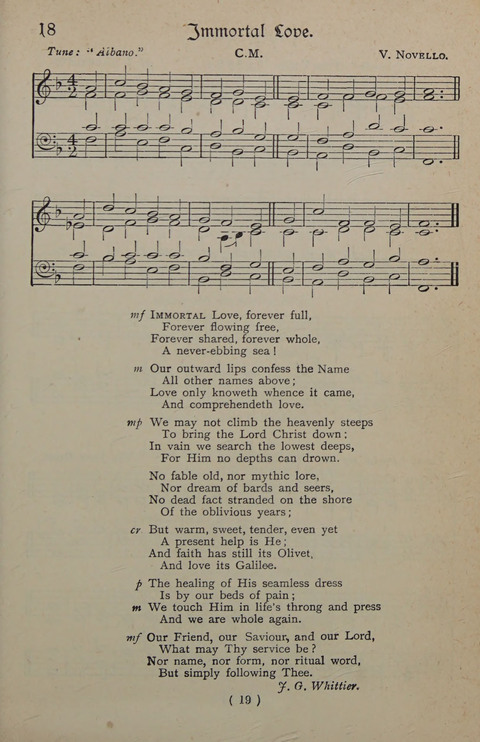 The Y.M.C.A. Hymnal: specially compiled for the use of men page 19