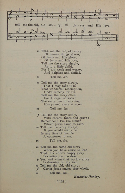 The Y.M.C.A. Hymnal: specially compiled for the use of men page 195