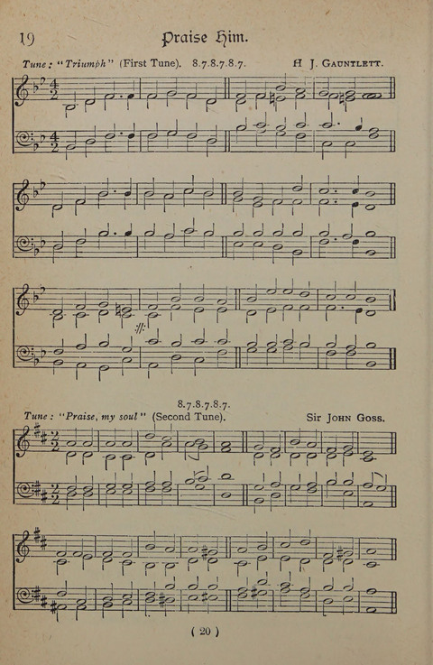 The Y.M.C.A. Hymnal: specially compiled for the use of men page 20