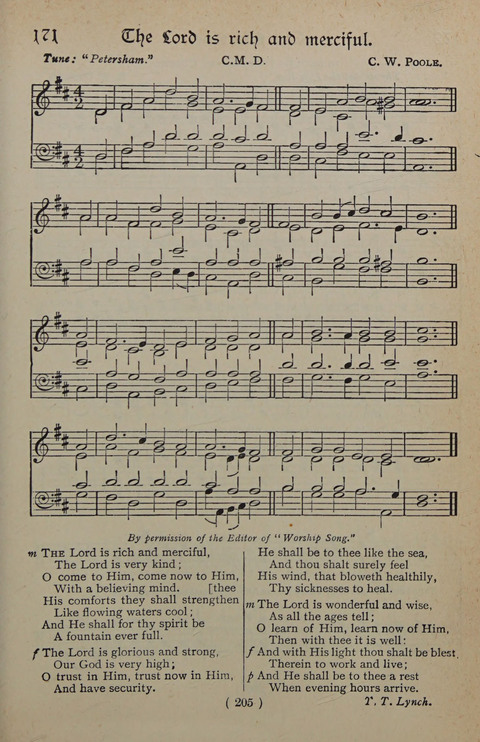 The Y.M.C.A. Hymnal: specially compiled for the use of men page 205