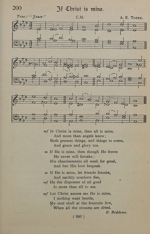 The Y.M.C.A. Hymnal: specially compiled for the use of men page 243