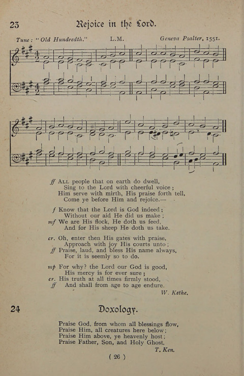 The Y.M.C.A. Hymnal: specially compiled for the use of men page 26