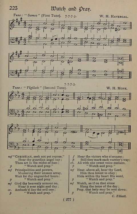 The Y.M.C.A. Hymnal: specially compiled for the use of men page 277