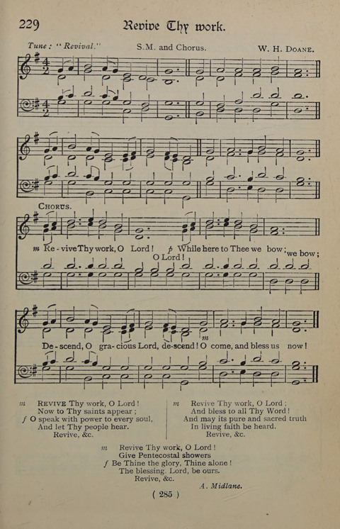The Y.M.C.A. Hymnal: specially compiled for the use of men page 285