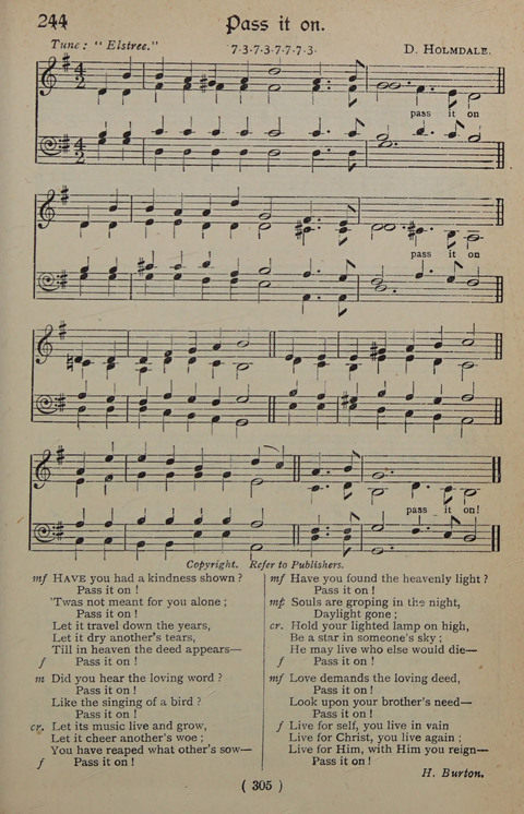 The Y.M.C.A. Hymnal: specially compiled for the use of men page 305