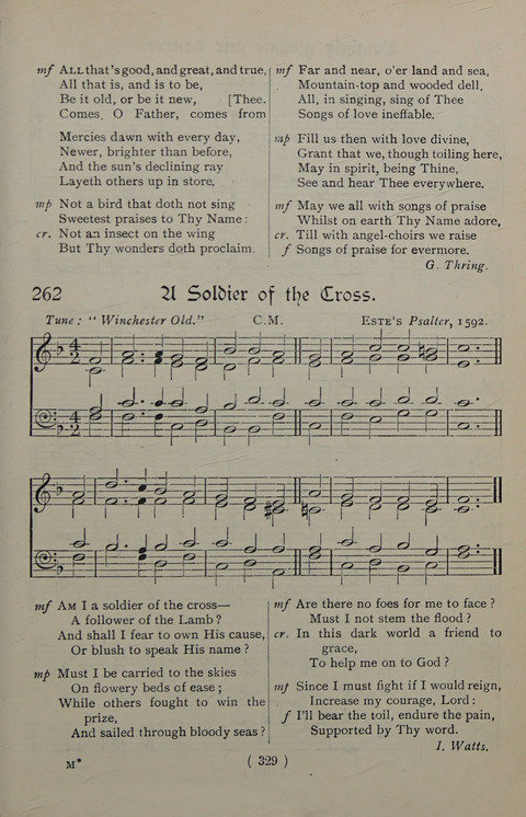 The Y.M.C.A. Hymnal: specially compiled for the use of men page 329