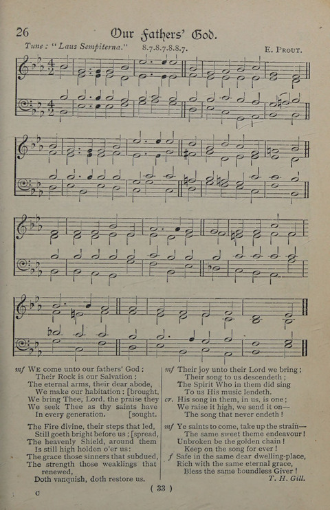 The Y.M.C.A. Hymnal: specially compiled for the use of men page 33