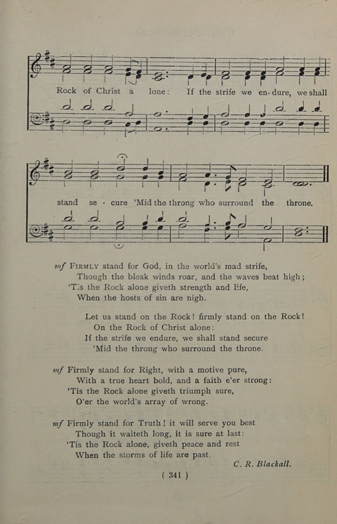 The Y.M.C.A. Hymnal: specially compiled for the use of men page 341