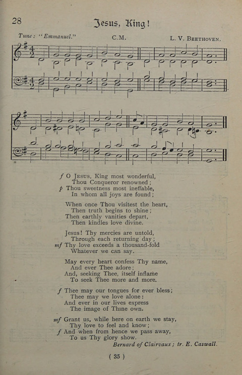 The Y.M.C.A. Hymnal: specially compiled for the use of men page 35