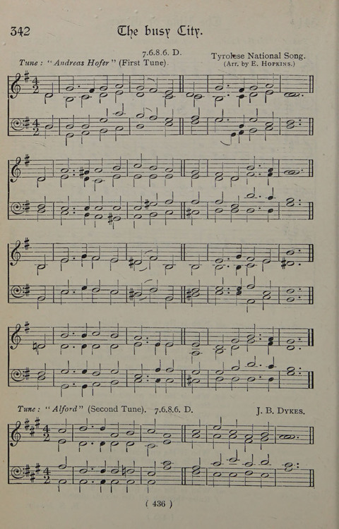 The Y.M.C.A. Hymnal: specially compiled for the use of men page 436