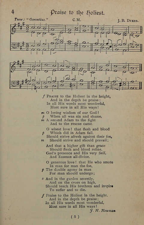 The Y.M.C.A. Hymnal: specially compiled for the use of men page 5