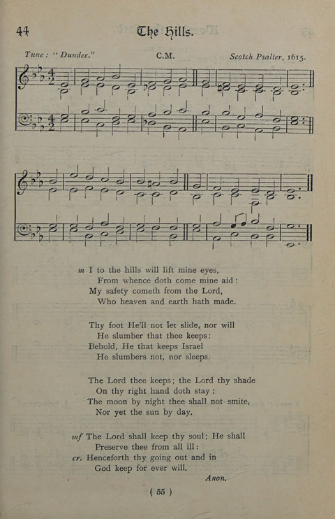 The Y.M.C.A. Hymnal: specially compiled for the use of men page 55