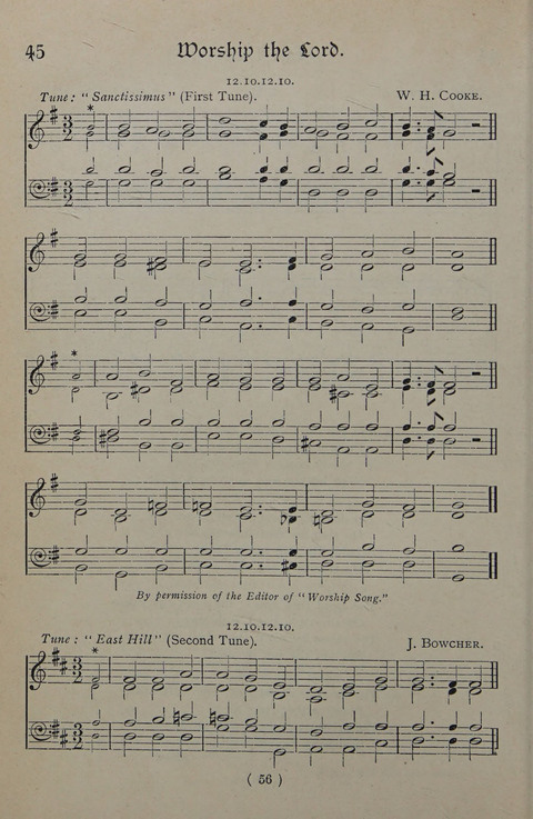 The Y.M.C.A. Hymnal: specially compiled for the use of men page 56