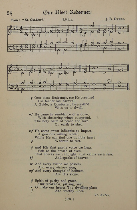 The Y.M.C.A. Hymnal: specially compiled for the use of men page 68