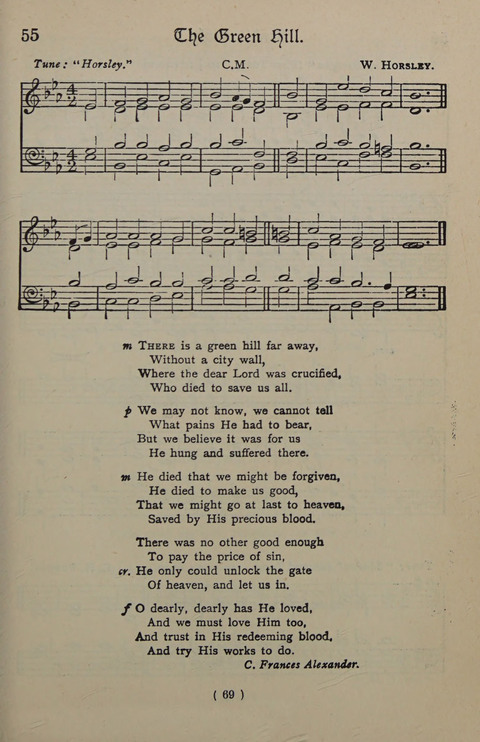 The Y.M.C.A. Hymnal: specially compiled for the use of men page 69