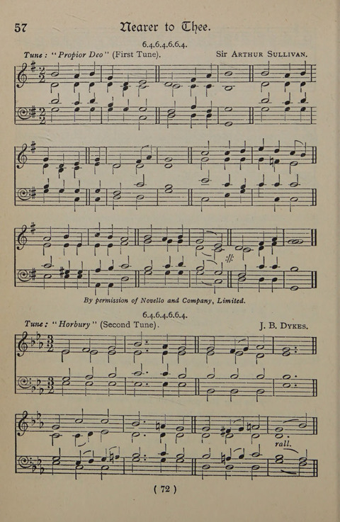 The Y.M.C.A. Hymnal: specially compiled for the use of men page 72