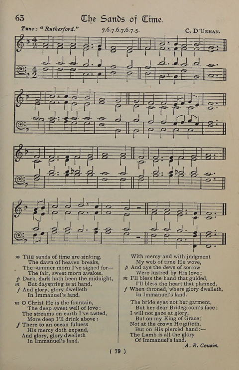 The Y.M.C.A. Hymnal: specially compiled for the use of men page 79