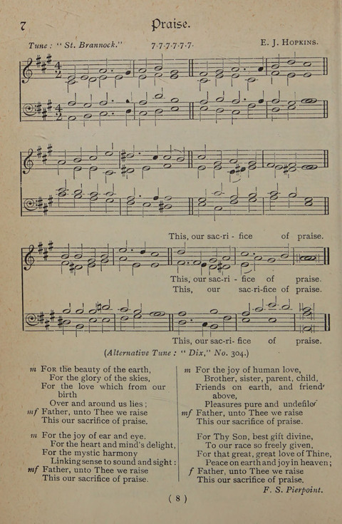 The Y.M.C.A. Hymnal: specially compiled for the use of men page 8