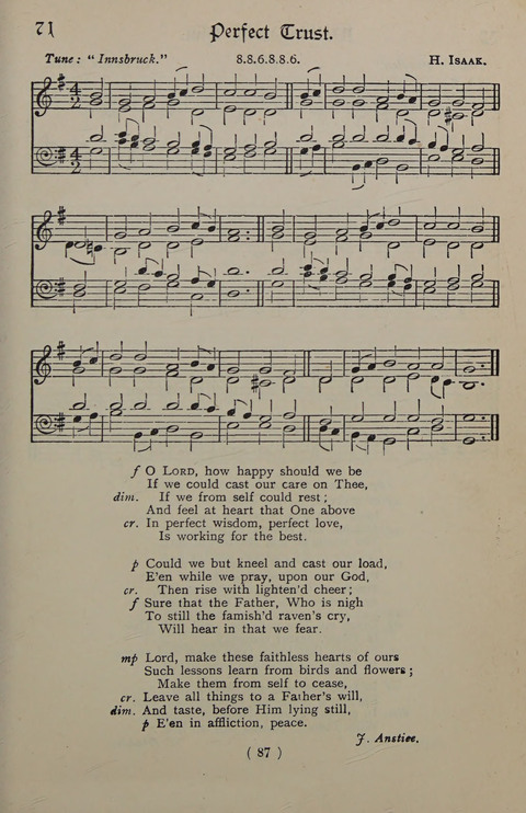 The Y.M.C.A. Hymnal: specially compiled for the use of men page 87