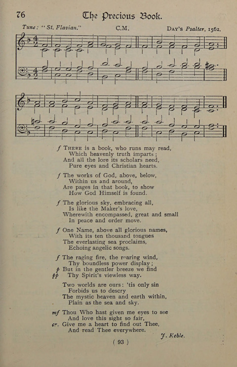 The Y.M.C.A. Hymnal: specially compiled for the use of men page 93