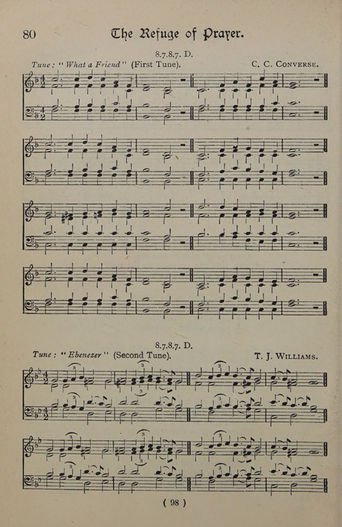 The Y.M.C.A. Hymnal: specially compiled for the use of men page 98