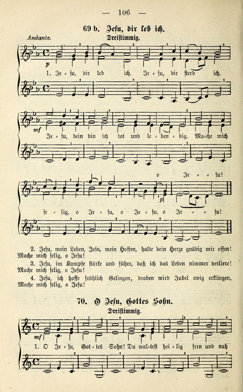 Zwei- und dreistimmige geistliche Lieder und Choräle: zum Gebrauch der Schwestern des Stuttgarter Diakonissenhauses, der Jungfrauen- und ähnlicher Vereine (2. Auflage) page 106