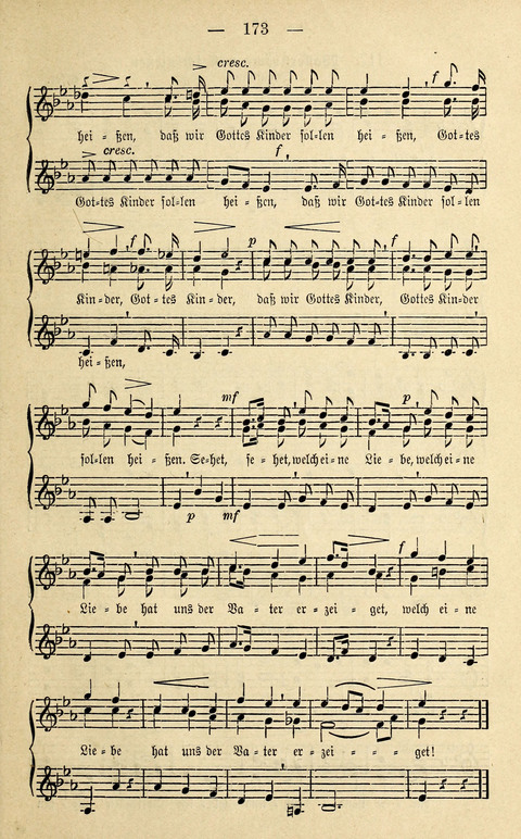 Zwei- und dreistimmige geistliche Lieder und Choräle: zum Gebrauch der Schwestern des Stuttgarter Diakonissenhauses, der Jungfrauen- und ähnlicher Vereine (2. Auflage) page 173