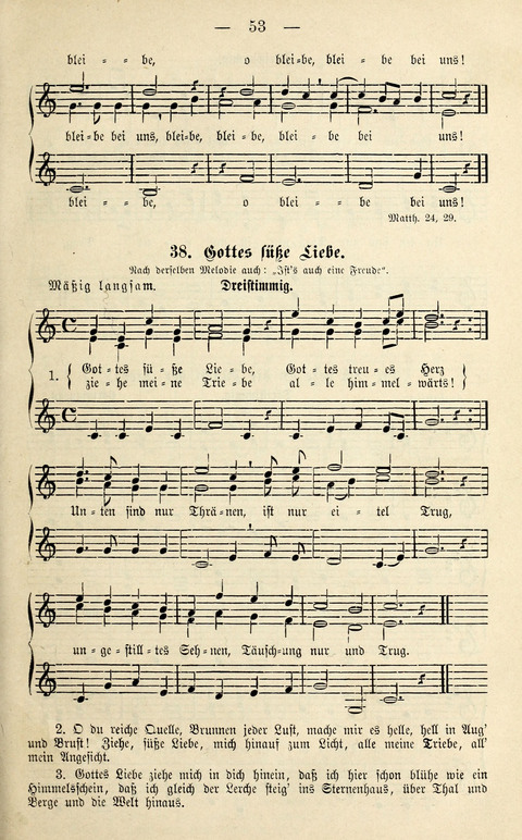 Zwei- und dreistimmige geistliche Lieder und Choräle: zum Gebrauch der Schwestern des Stuttgarter Diakonissenhauses, der Jungfrauen- und ähnlicher Vereine (2. Auflage) page 53