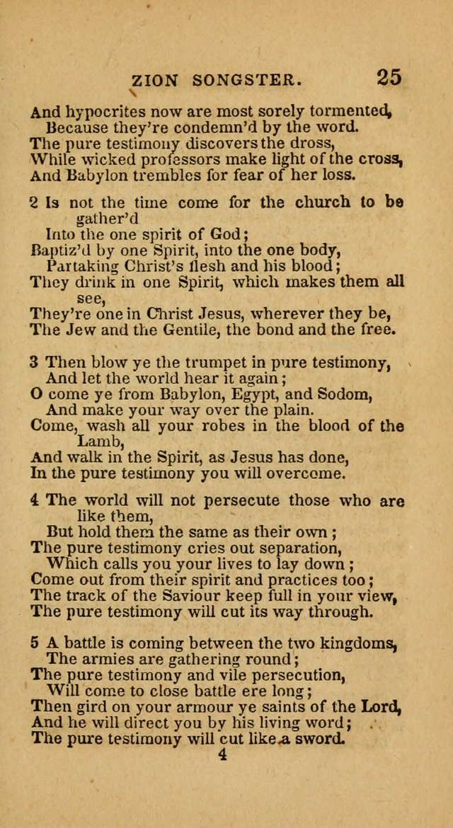 The Zion Songster: a Collection of Hymns and Spiritual Songs, generally sung at camp and prayer meetings, and in revivals of religion  (Rev. & corr.) page 28