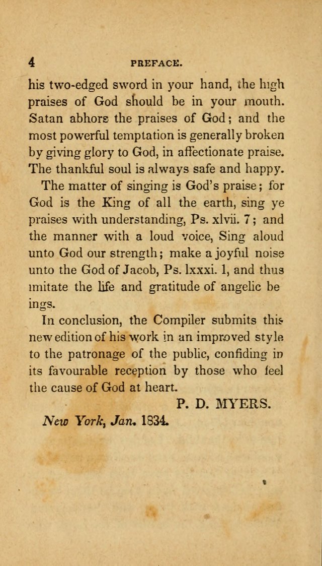 The Zion Songster: a Collection of Hymns and Spiritual Songs, generally sung at camp and prayer meetings, and in revivals of religion  (Rev. & corr.) page 7