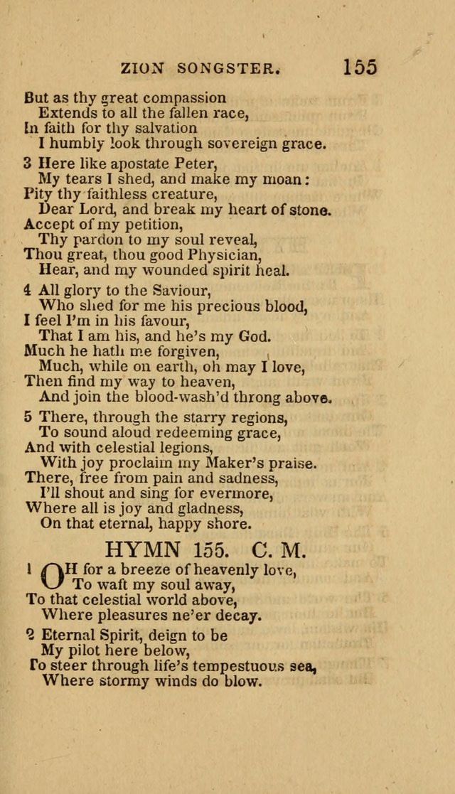 The Zion Songster: a Collection of Hymns and Spiritual Songs, Generally Sung at Camp and Prayer Meetings, and in Revivals or Religion  (95th ed.) page 162