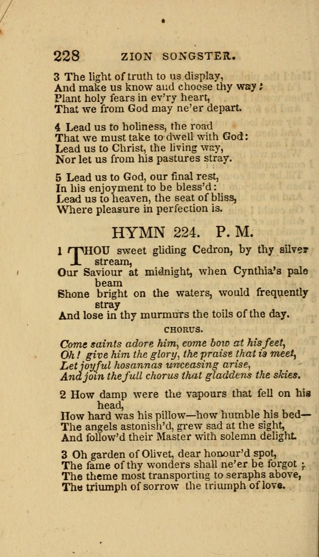 The Zion Songster: a Collection of Hymns and Spiritual Songs, Generally Sung at Camp and Prayer Meetings, and in Revivals or Religion  (95th ed.) page 235