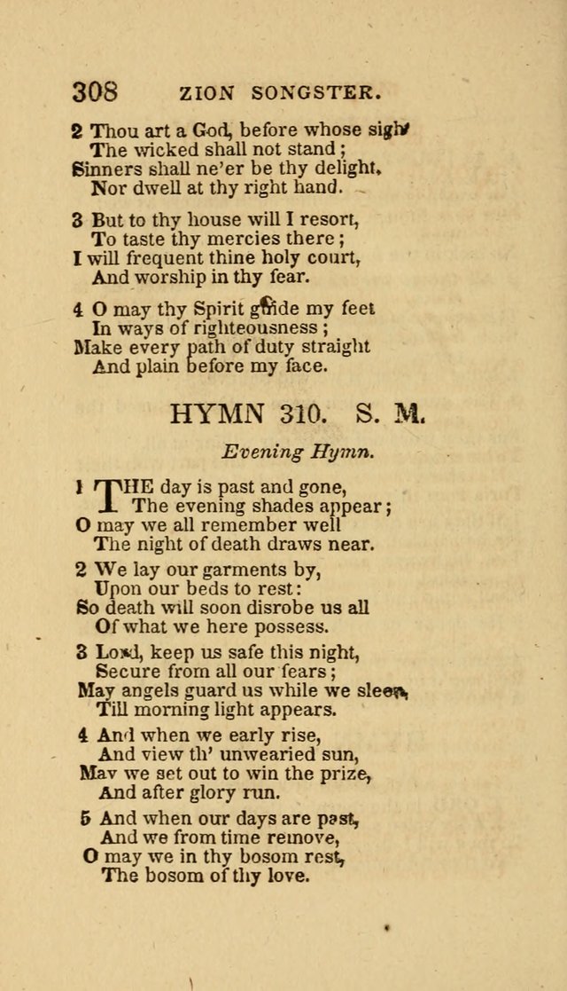 The Zion Songster: a Collection of Hymns and Spiritual Songs, Generally Sung at Camp and Prayer Meetings, and in Revivals or Religion  (95th ed.) page 315